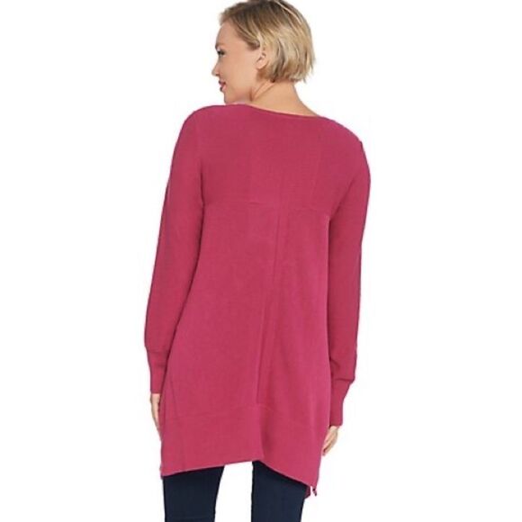Joan Rivers Swing Style Sweater with Rib Detail - Picture 3 of 5